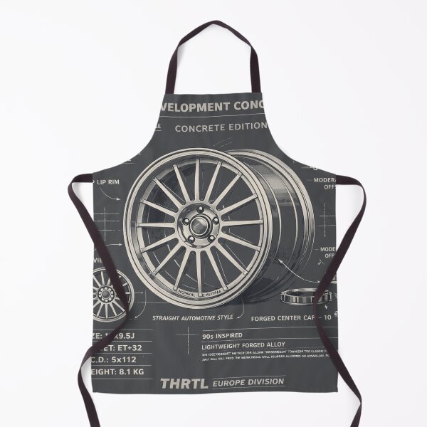 Item preview, EDC-19 Concrete Edition – 90s Performance Forged Wheel Blueprint Poster designed and sold by ClassicThrottle.