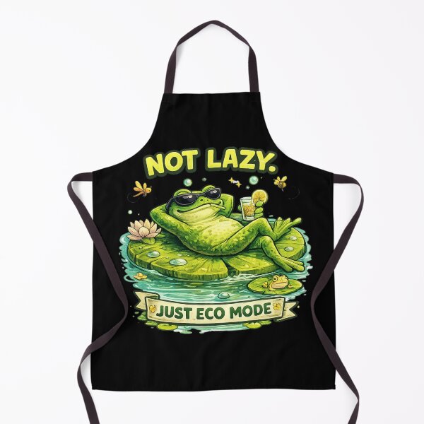 Aperçu de l'œuvre Grenouille en mode détente écologique créée et vendue par FroggyOnly.