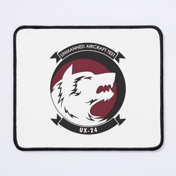 Item preview, UX-24 Ghost Wolves Unmanned Aircraft Test Military Emblem designed and sold by CharlieDesings.