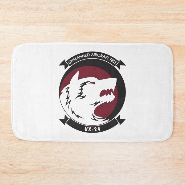 Item preview, UX-24 Ghost Wolves Unmanned Aircraft Test Military Emblem designed and sold by CharlieDesings.