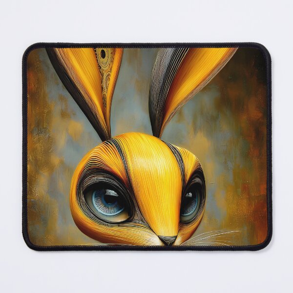 Item preview, Surreal portrait of a rabbit with long ears - vintage style designed and sold by WhimsyArt ○ byGTL.