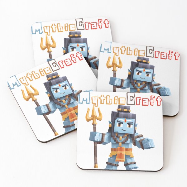 Item preview, MythicCraft Minecraft Shiva - Cute Blocky Lego Style Art Print designed and sold by DesignArtist.ia.