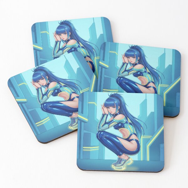 Item preview, Electric Muse – Cyberpunk Fashion Portrait designed and sold by stereonut.