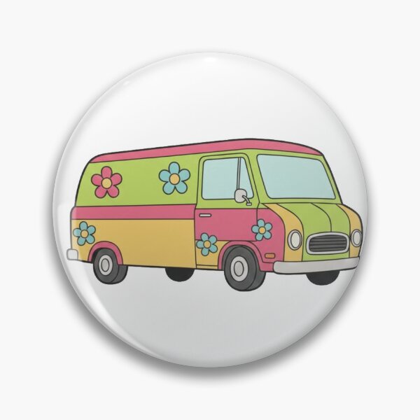 Item preview, Retro Flower Power Camper Van Hippie Bus designed and sold by octozap.