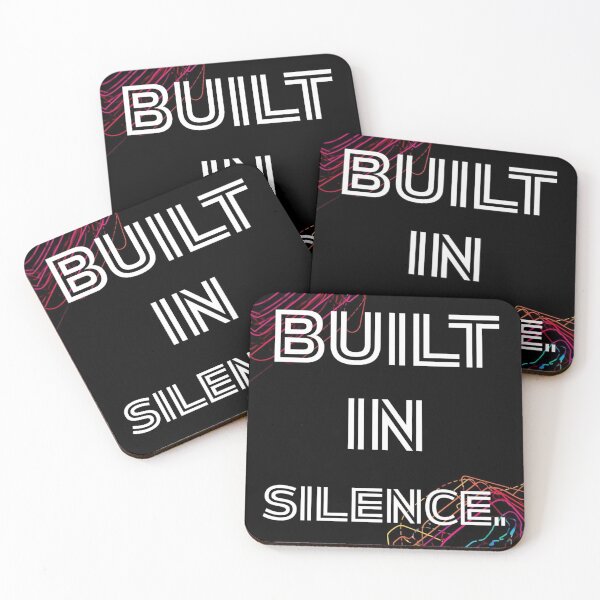 Item preview, Built in Silence – Dark Power Motivational Wall Art designed and sold by SnarkyTextStudiO.
