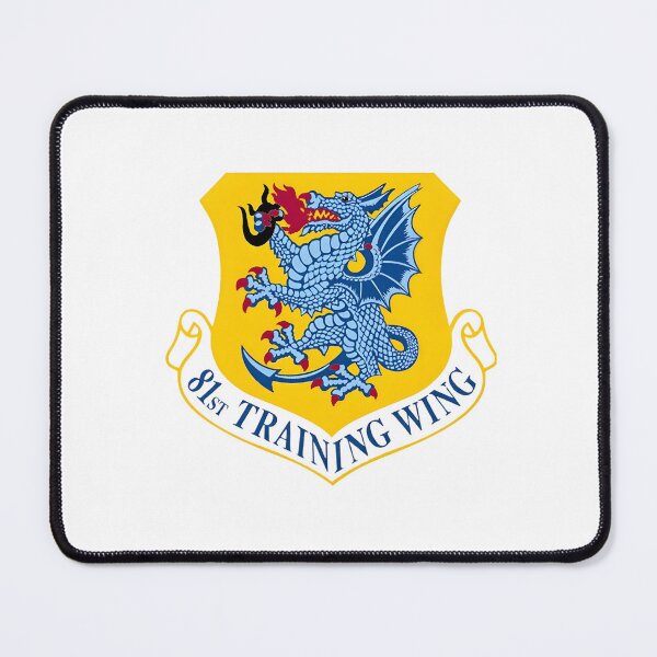 Item preview, 81st Training Wing Keesler AFB Military Heraldic Dragon Shield designed and sold by CharlieDesings.