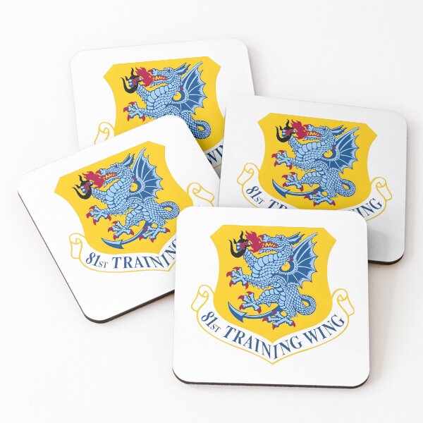 Item preview, 81st Training Wing Keesler AFB Military Heraldic Dragon Shield designed and sold by CharlieDesings.