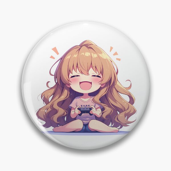 Item preview, Taiga Aisaka Toradora Anime Girl Cute Chibi Playing Video Game designed and sold by earlobejerk.