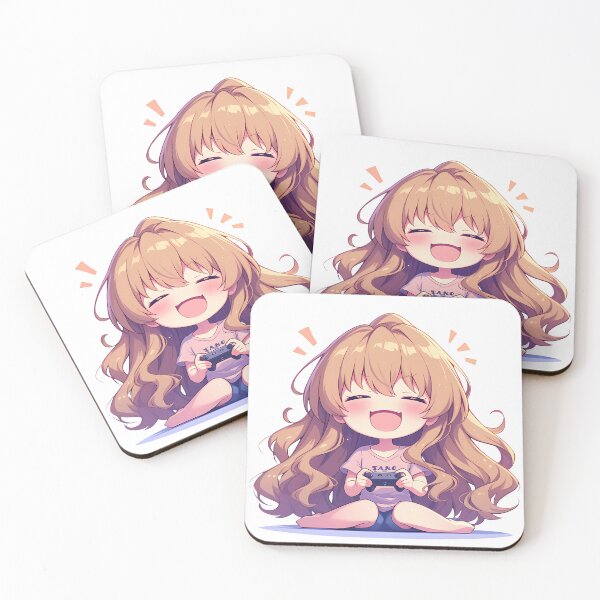Item preview, Taiga Aisaka Toradora Anime Girl Cute Chibi Playing Video Game designed and sold by earlobejerk.