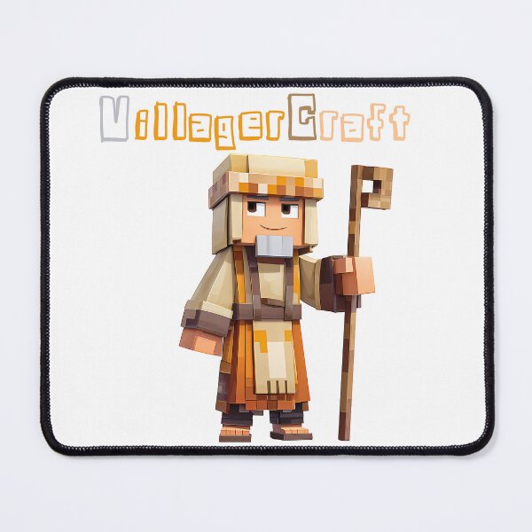 Item preview, VillagerCraft Minecraft Villager - Cute Blocky Lego Style Art Print designed and sold by DesignArtist.ia.