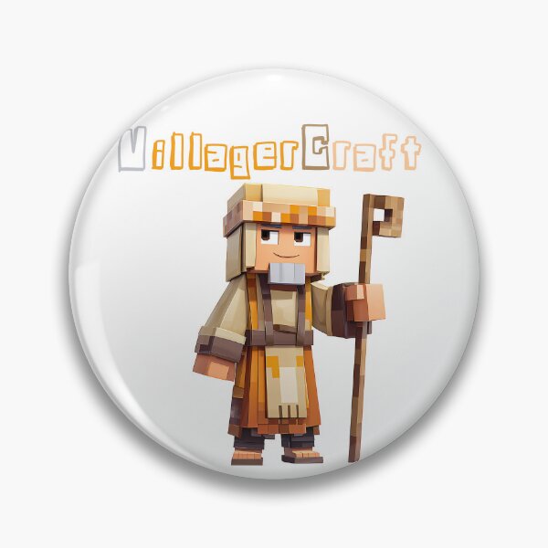 Item preview, VillagerCraft Minecraft Villager - Cute Blocky Lego Style Art Print designed and sold by DesignArtist.ia.
