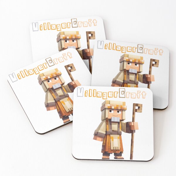 Item preview, VillagerCraft Minecraft Villager - Cute Blocky Lego Style Art Print designed and sold by DesignArtist.ia.