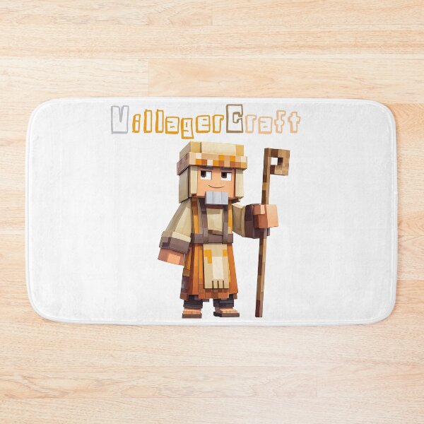 Item preview, VillagerCraft Minecraft Villager - Cute Blocky Lego Style Art Print designed and sold by DesignArtist.ia.