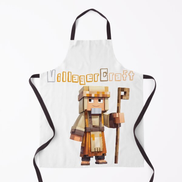 Item preview, VillagerCraft Minecraft Villager - Cute Blocky Lego Style Art Print designed and sold by DesignArtist.ia.