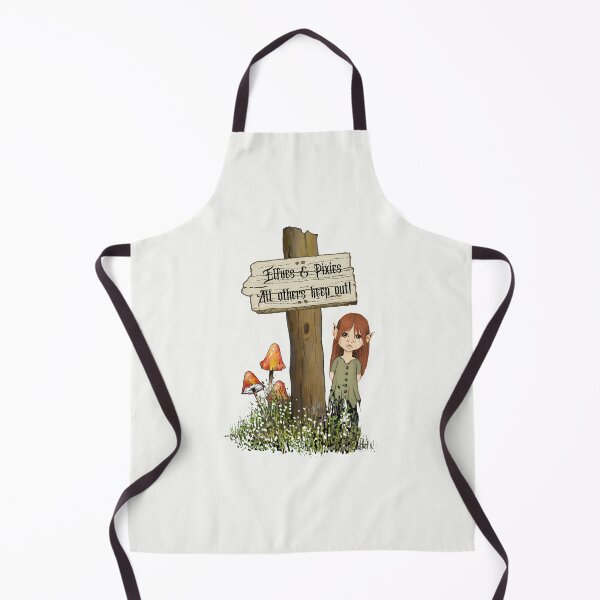 Item preview, Elves and Pixies, All Others Keep Out, Fantasy Art designed and sold by JoyfulWhimsy.