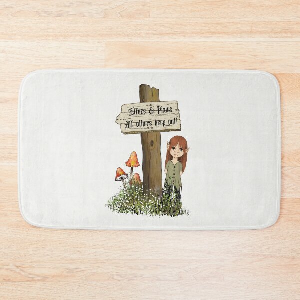 Item preview, Elves and Pixies, All Others Keep Out, Fantasy Art designed and sold by JoyfulWhimsy.