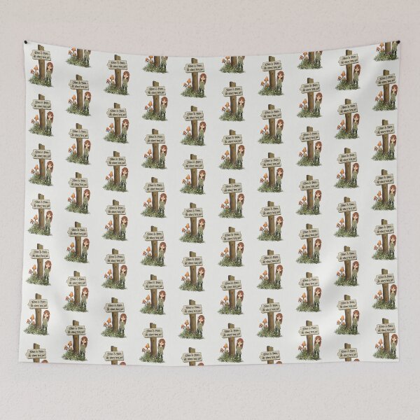 Item preview, Elves and Pixies, All Others Keep Out, Fantasy Art designed and sold by JoyfulWhimsy.