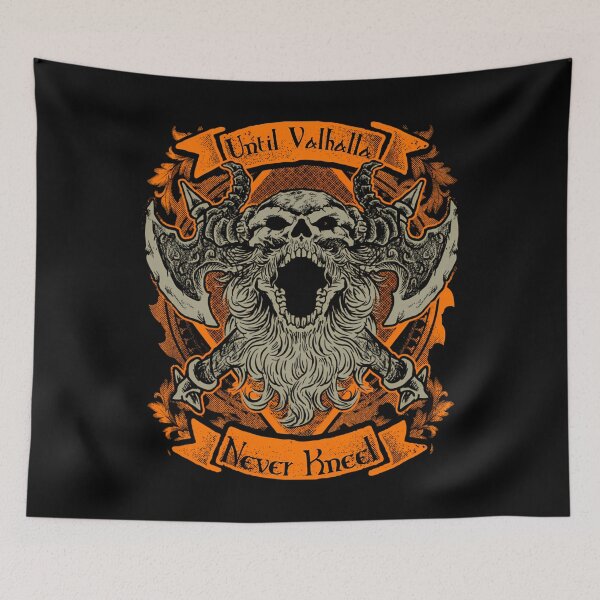 Item preview, Until Valhalla Never Kneel Viking Roar designed and sold by emersoneloy.
