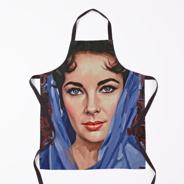 Item preview, Violet Elegance: Elizabeth Taylor Luminous Impasto Portrait designed and sold by Art's Diner.