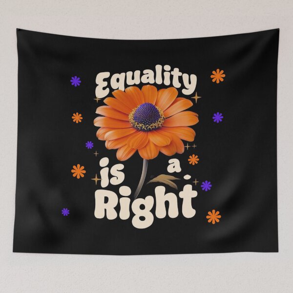 Item preview, Equality Is a Right - orange flower designed and sold by Stefrait-7.