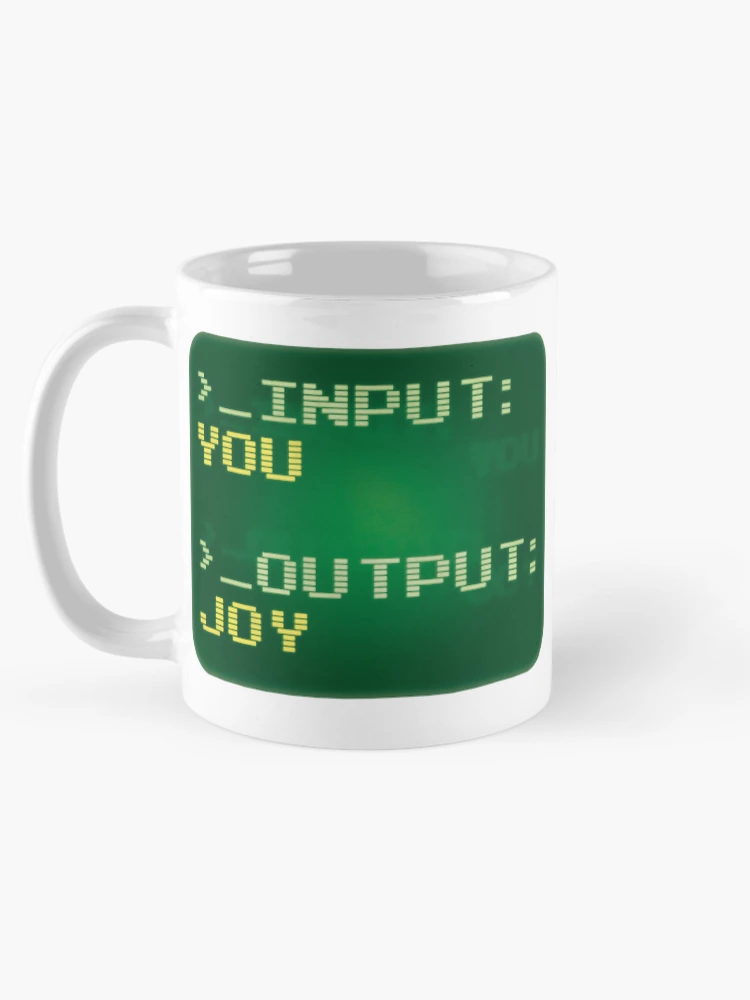 Thumbnail 5 of 6, Coffee Mug, Computer Script You = Joy designed and sold by RKD-Creative.