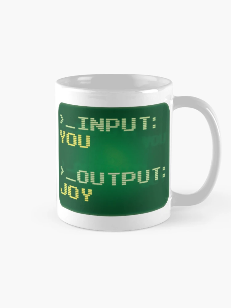 Thumbnail 3 of 6, Coffee Mug, Computer Script You = Joy designed and sold by RKD-Creative.