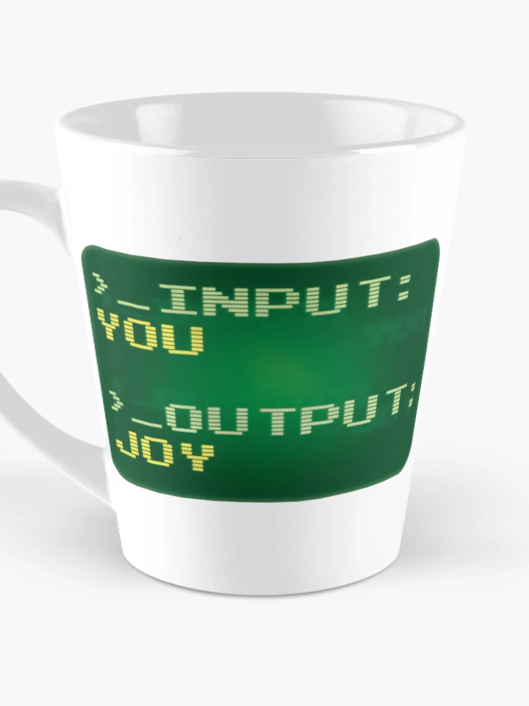 Thumbnail 3 of 4, Coffee Mug, Computer Script You = Joy designed and sold by RKD-Creative.