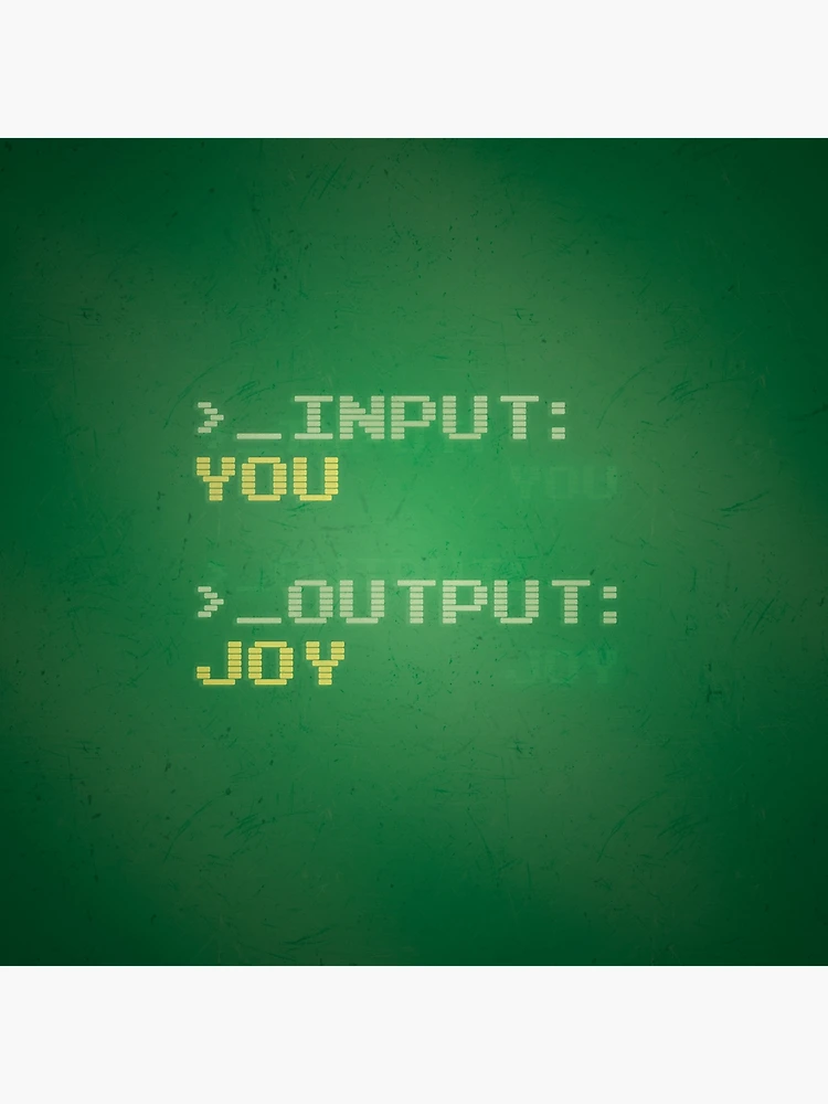 Thumbnail 4 of 4, Pillow, Computer Script You = Joy designed and sold by RKD-Creative.