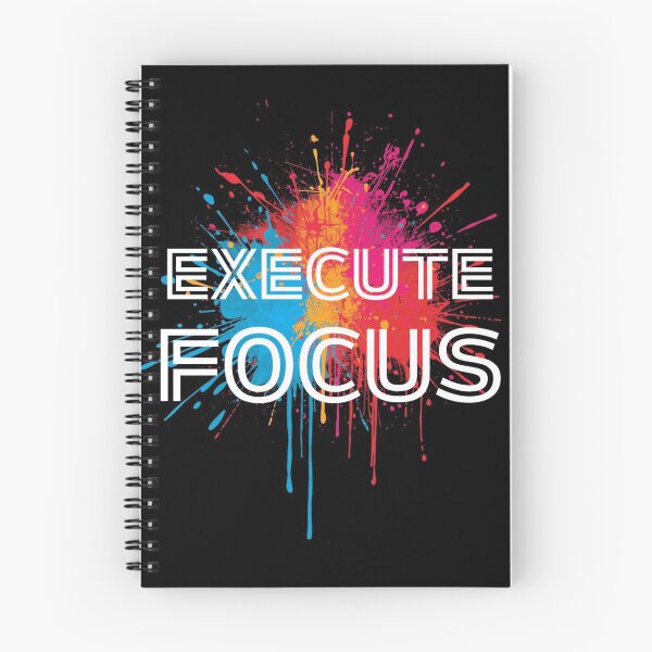 Item preview, Execute Focus – Modern Power Wall Art Print designed and sold by SnarkyTextStudiO.
