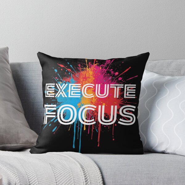 Item preview, Execute Focus – Modern Power Wall Art Print designed and sold by SnarkyTextStudiO.