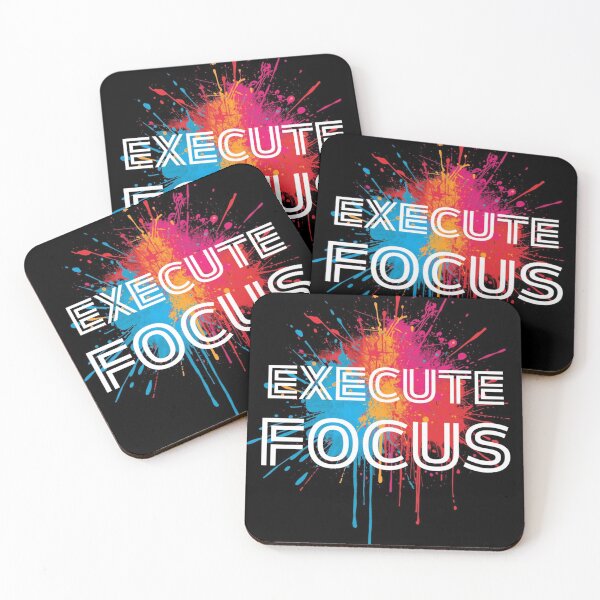 Item preview, Execute Focus – Modern Power Wall Art Print designed and sold by SnarkyTextStudiO.