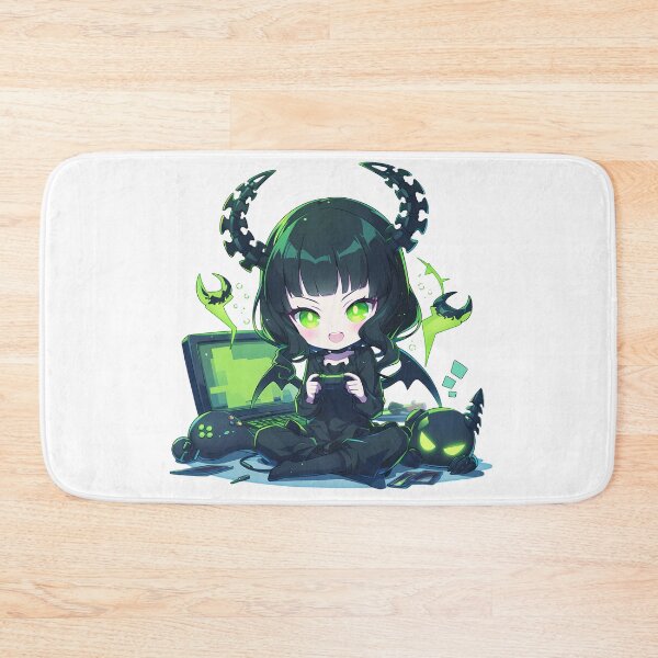 Item preview, Dead Master Black Rock Shooter Anime Girl Cute Chibi Playing Video Game designed and sold by earlobejerk.
