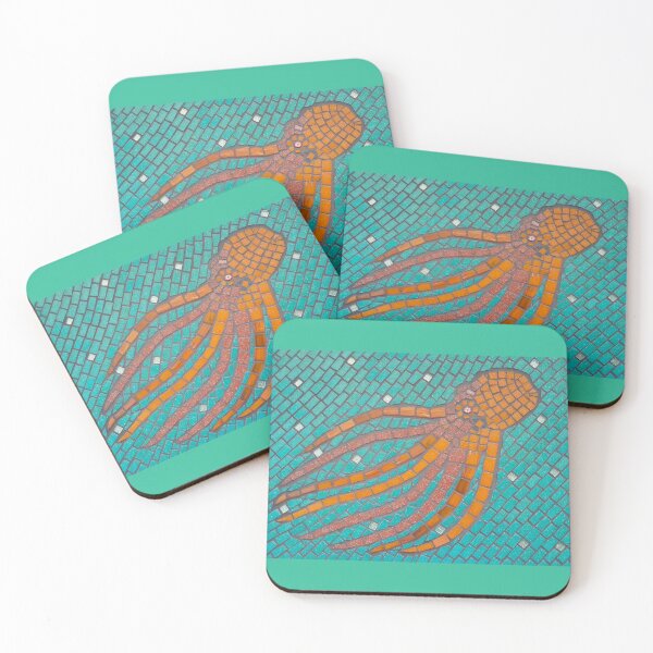Item preview, Octavia Octopus Mosaic Artwork designed and sold by joannaydesigns.
