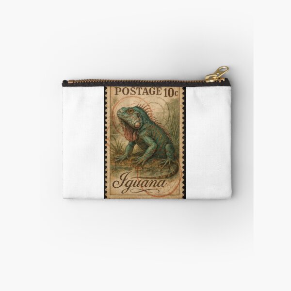 Item preview, Vintage Iguana: Postage Stamp Collectible designed and sold by ForeverPrintsOK.