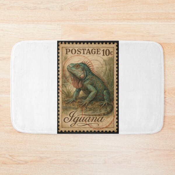Item preview, Vintage Iguana: Postage Stamp Collectible designed and sold by ForeverPrintsOK.