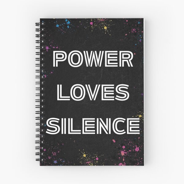 Item preview, Power Loves Silence – Dark Aesthetic Motivational Wall Art designed and sold by SnarkyTextStudiO.
