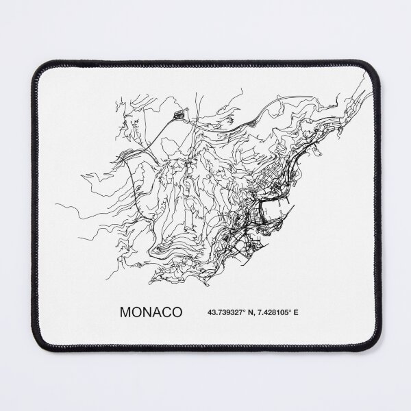 Item preview, Monaco Monte-Carlo poster map designed and sold by DopamineDr0p.