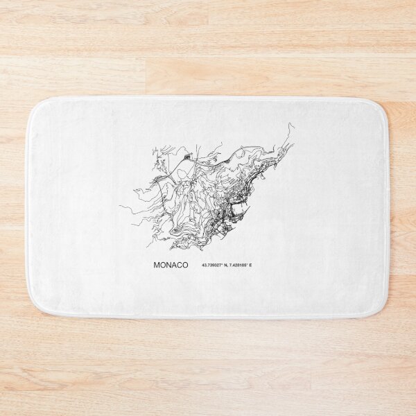 Item preview, Monaco Monte-Carlo poster map designed and sold by DopamineDr0p.