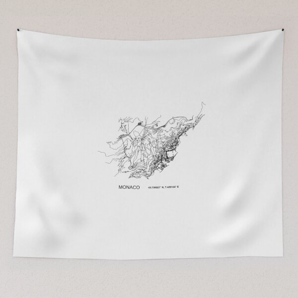 Item preview, Monaco Monte-Carlo poster map designed and sold by DopamineDr0p.