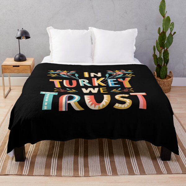 Item preview, In Turkey We Trust – Funny Thanksgiving Quote Design designed and sold by CyfroweMysli.