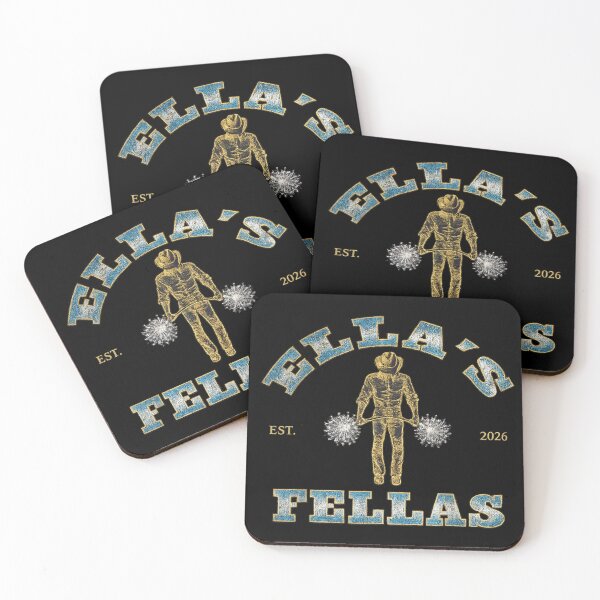 Item preview, Ella's Fellas Est 2026 Western Cowboy Aesthetic Sparkle Punch Monkey Style Design designed and sold by ObukiLantara.