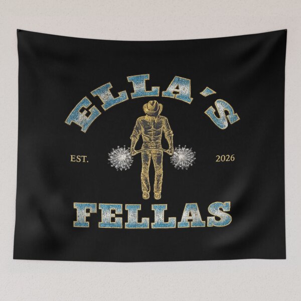Item preview, Ella's Fellas Est 2026 Western Cowboy Aesthetic Sparkle Punch Monkey Style Design designed and sold by ObukiLantara.