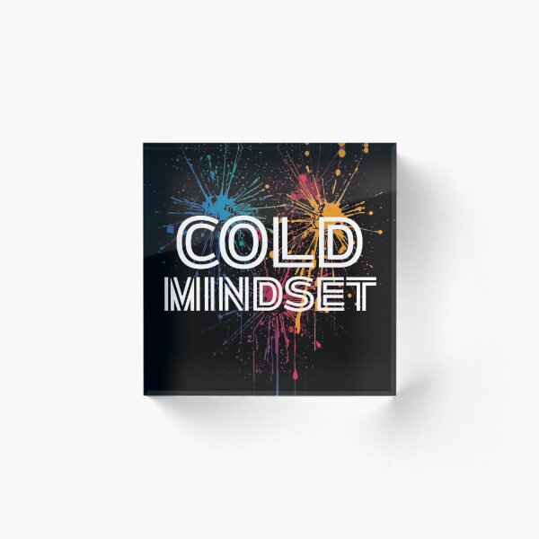 Item preview, Cold Mindset – Modern Dark Power Wall Art designed and sold by SnarkyTextStudiO.