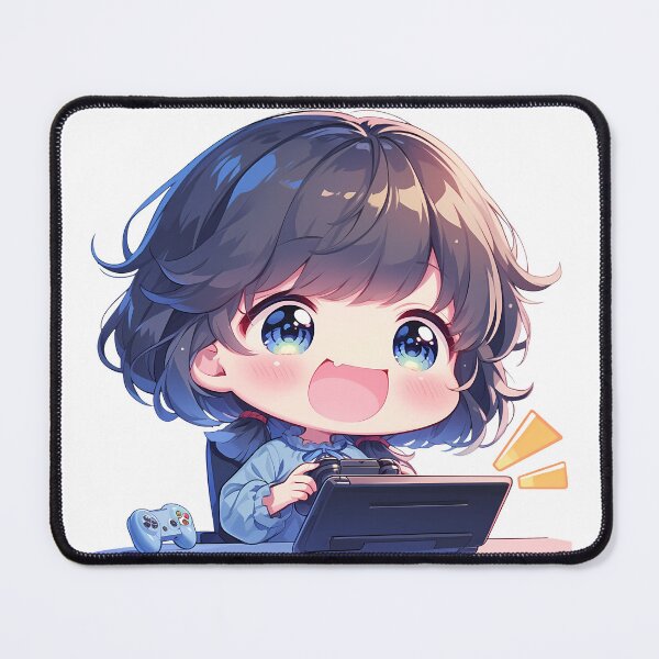 Item preview, KanColle Fubuki Kantai Collection Anime Girl Cute Chibi Playing Video Game designed and sold by earlobejerk.