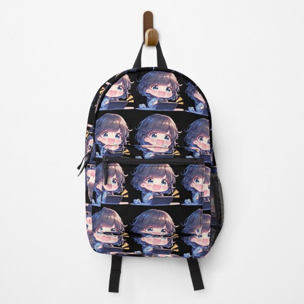 Item preview, KanColle Fubuki Kantai Collection Anime Girl Cute Chibi Playing Video Game designed and sold by earlobejerk.