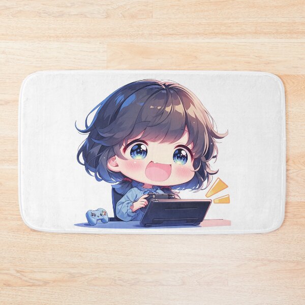 Item preview, KanColle Fubuki Kantai Collection Anime Girl Cute Chibi Playing Video Game designed and sold by earlobejerk.