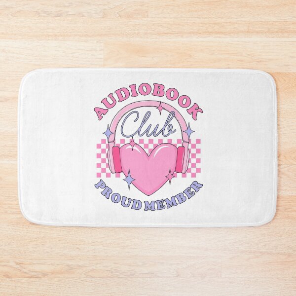 Item preview, audiobook club proud member - pastel pink heart headphones design designed and sold by JinxyArtistry.