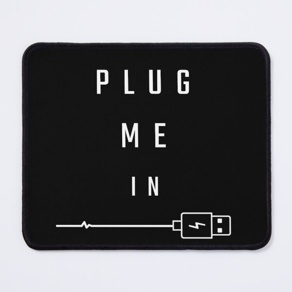 Item preview, Plug Me In Minimalist Energy Depletion Design designed and sold by MammieLO Art.
