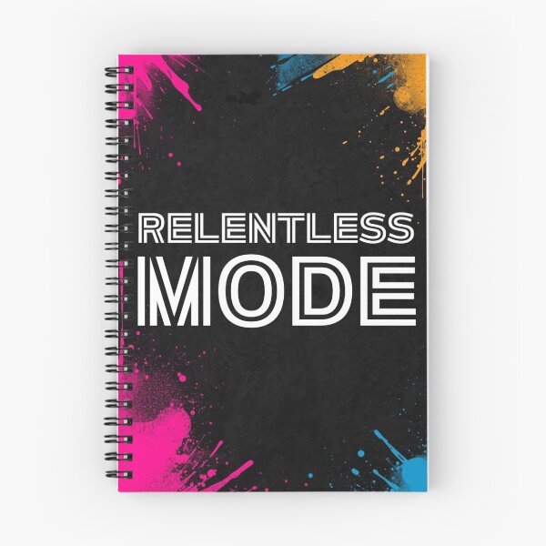 Item preview, Relentless Mode – Dark Pop Motivational Wall Art designed and sold by SnarkyTextStudiO.