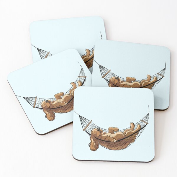 Item preview, Cocker Spaniel relaxing in a hammock designed and sold by MartynaKanik.